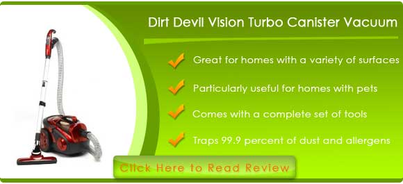 Dirt Devil 082700 Vision Turbo Canister Vacuum